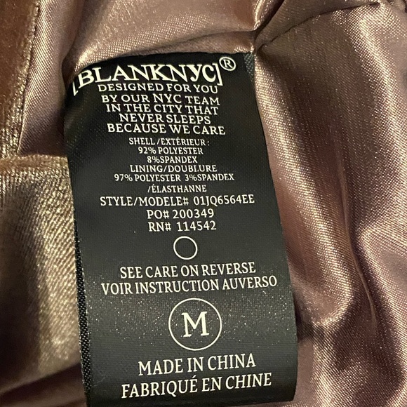 Blank NYC Coffee Run Velvet Moto Jacket Sz M New without tags Gorgeous! - Picture 8 of 8